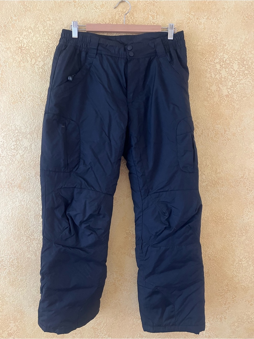 Insulated Black Snow Pants - Lightweight Winter Protection